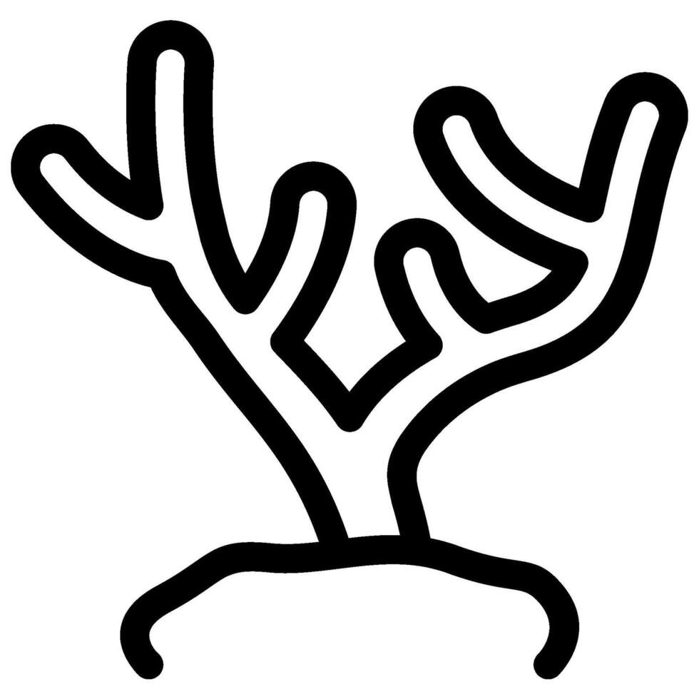 coral reef icon vector