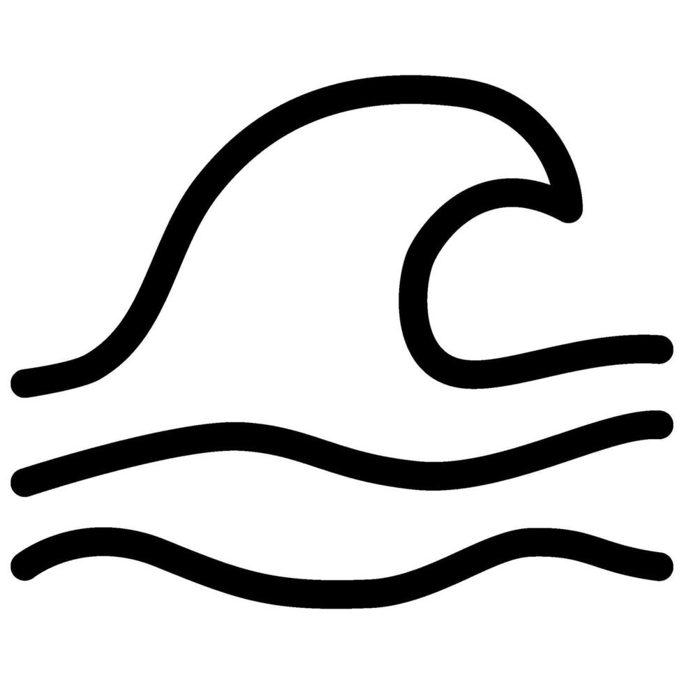 ocean sea wave icon vector