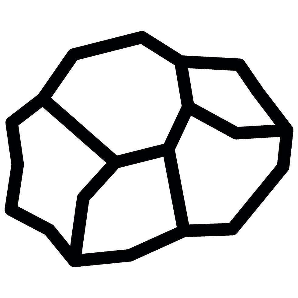 rock stone icon vector