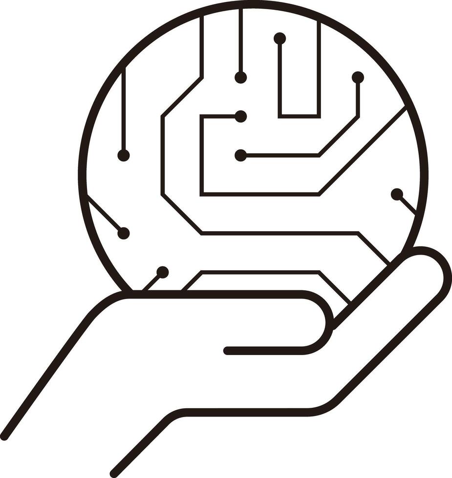 Metaverse Technology Concepts, hand holding the virtual reality earth vector