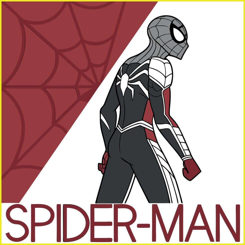 spider-man is shown in the logo for the animated series vector