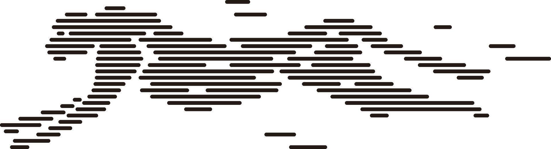 Cheetah running, simple line, illustration vector