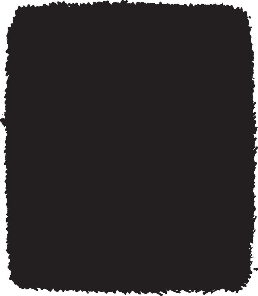 Black square. Painted grunge texture. Brush, smear, stains on white background. Design Element. vector