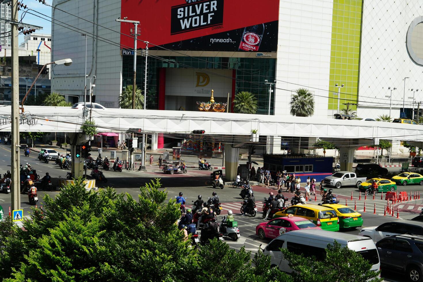 Bangkok, Thailand, 2024 - Rush Hour Traffic in Bangkok, known for traffic congestions and the government is extending mass transit to alleviate the issue photo