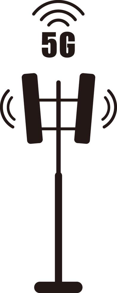 Communication tower icon, illustration vector