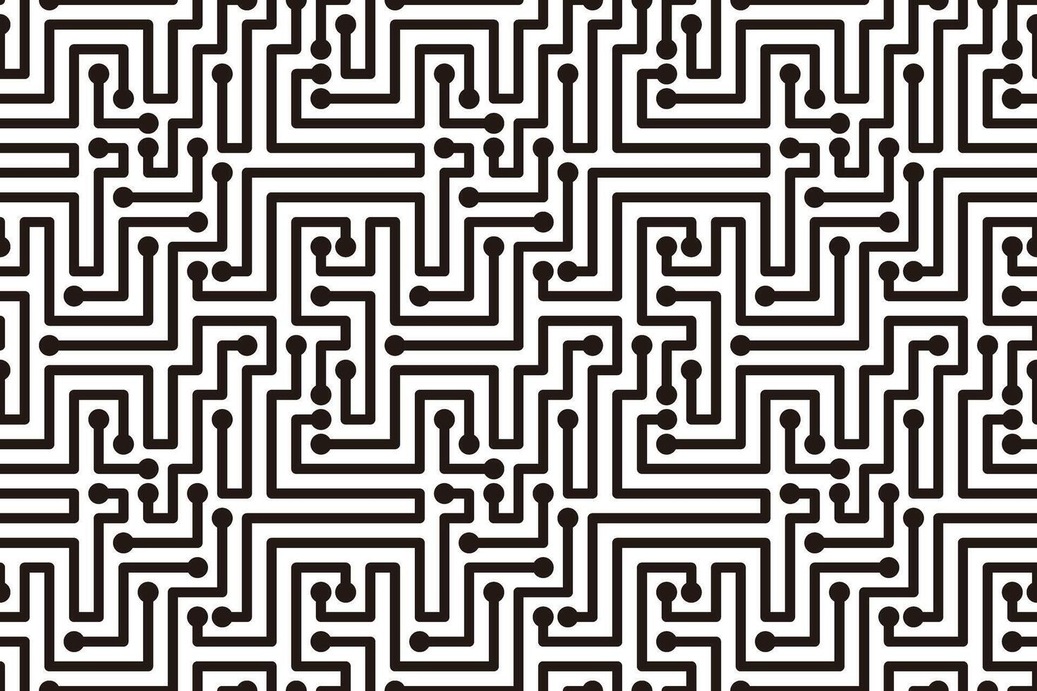 Circuit Board texture Background, like maze, seamless pattern vector
