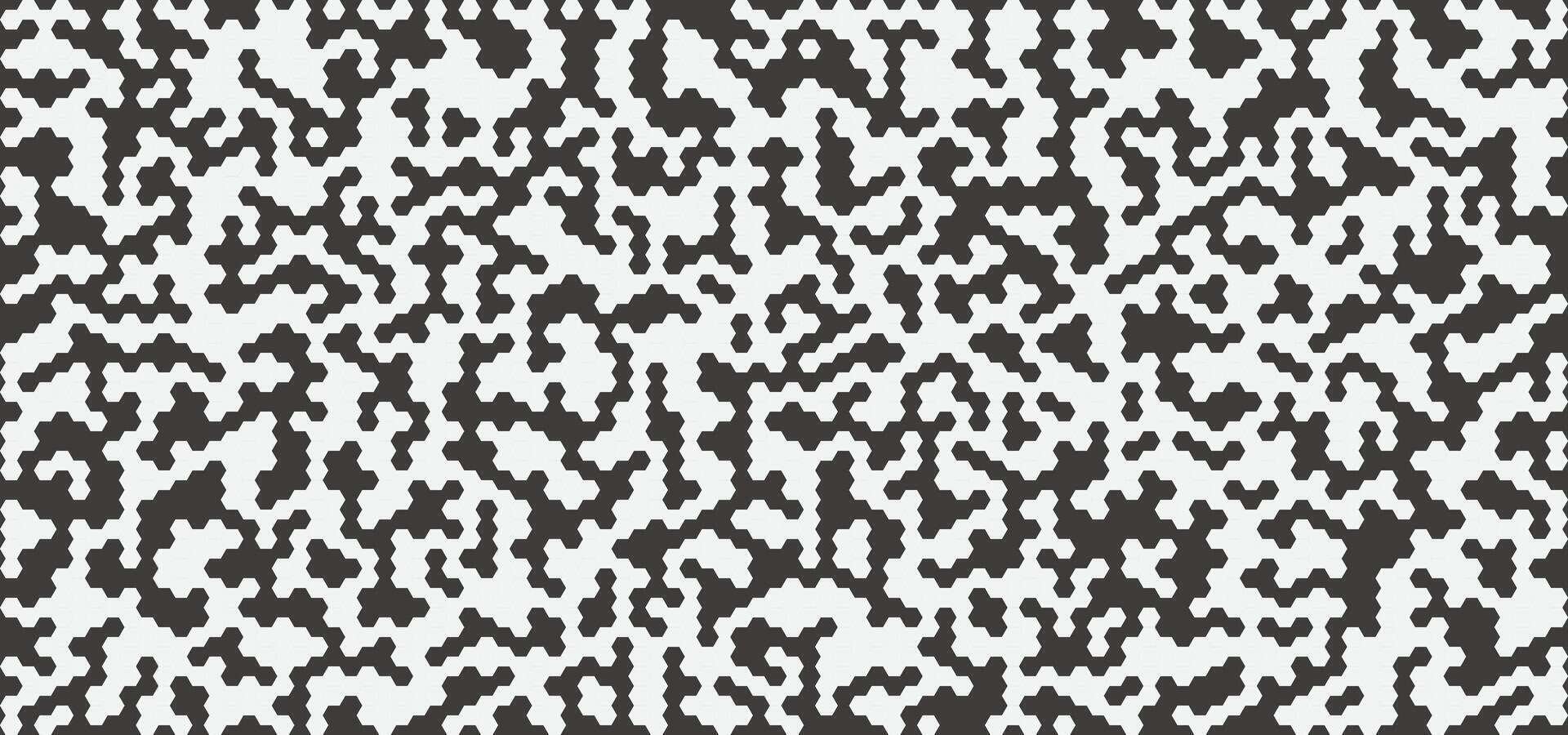 Pattern of hexagon spots, Seamless camouflage pattern, illustration vector