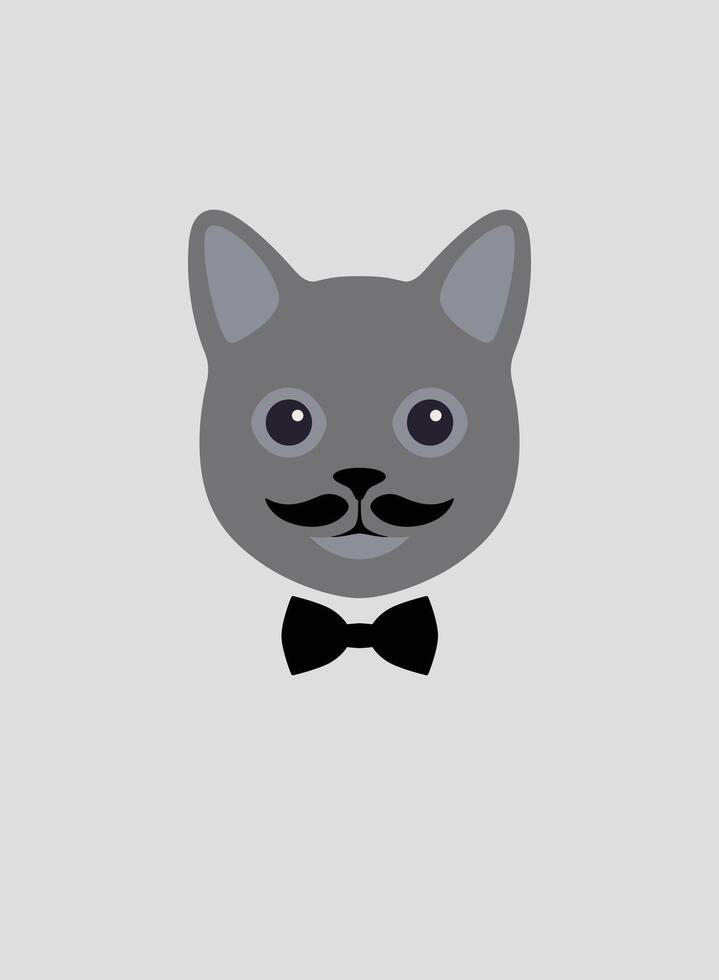 Portrait of cat, wearing scarf, like a man, cool style, cosplay vector