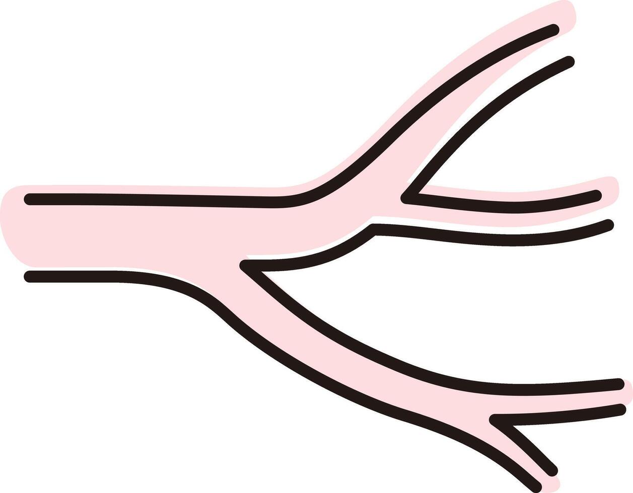 Human blood vessel icon, illustration vector