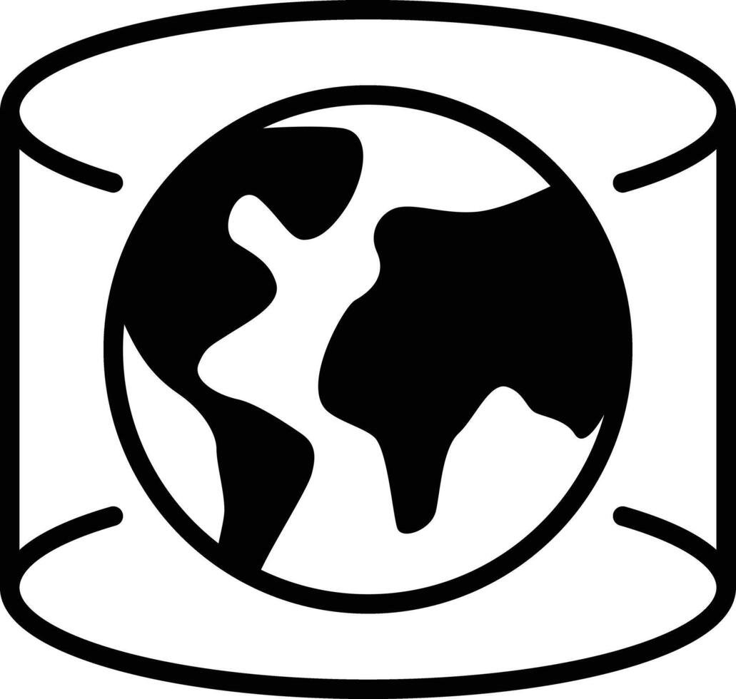VR and metaverse technology concepts. earth flying in the room vector