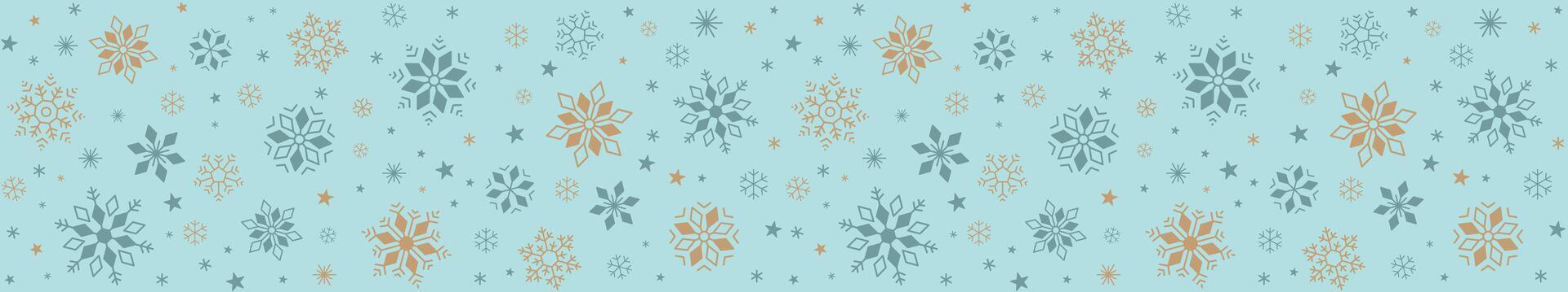 Seamless of snowflake and star, illustration background vector