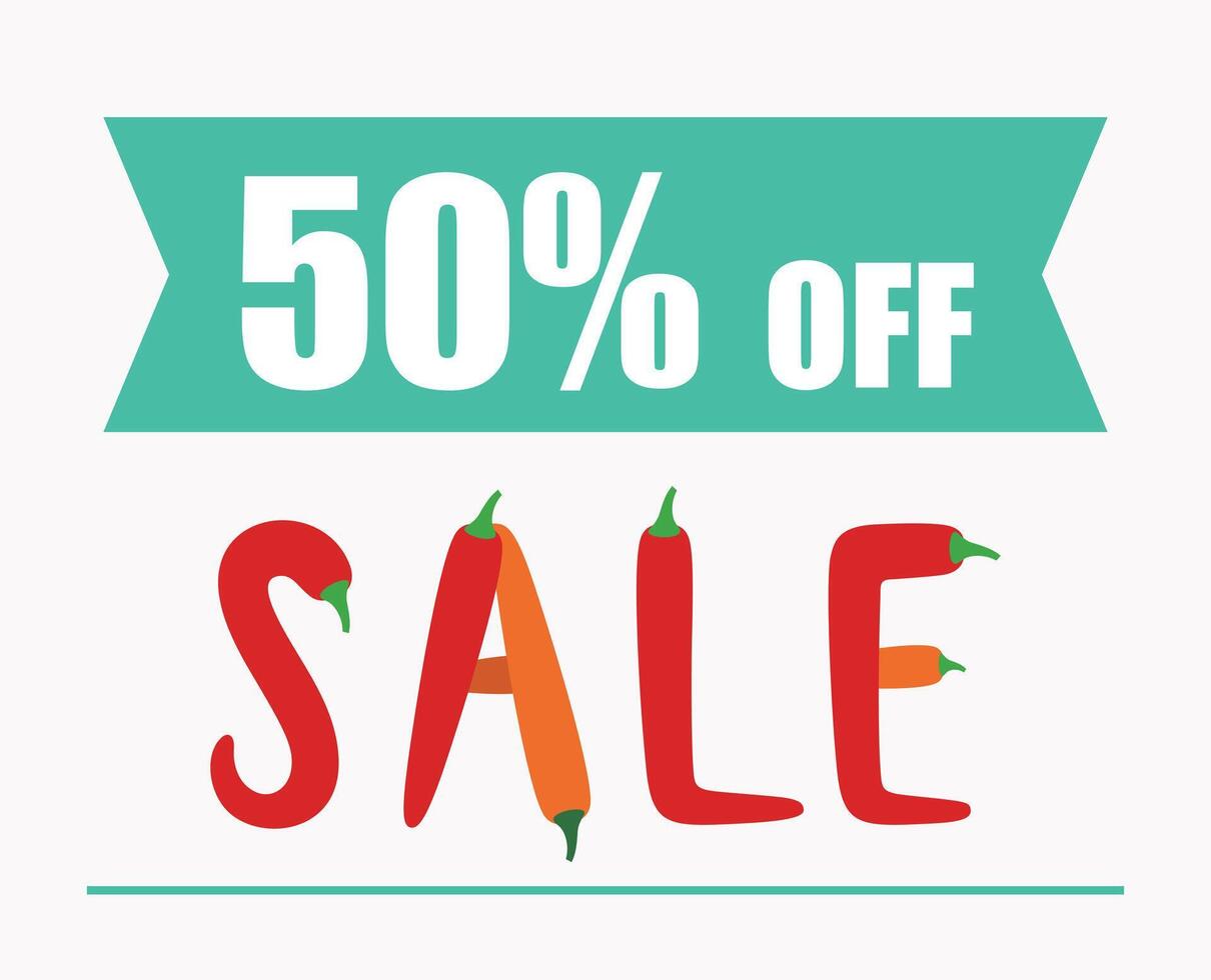 Discount sale off banner design, illustration vector