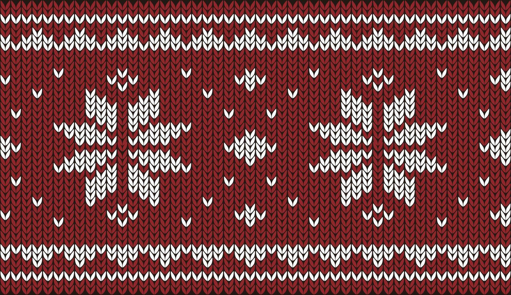 Snow nordic seamless Christmas pattern vector