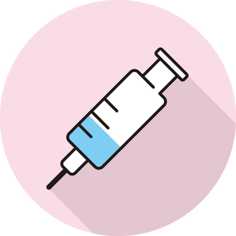 Injection flat icon vector
