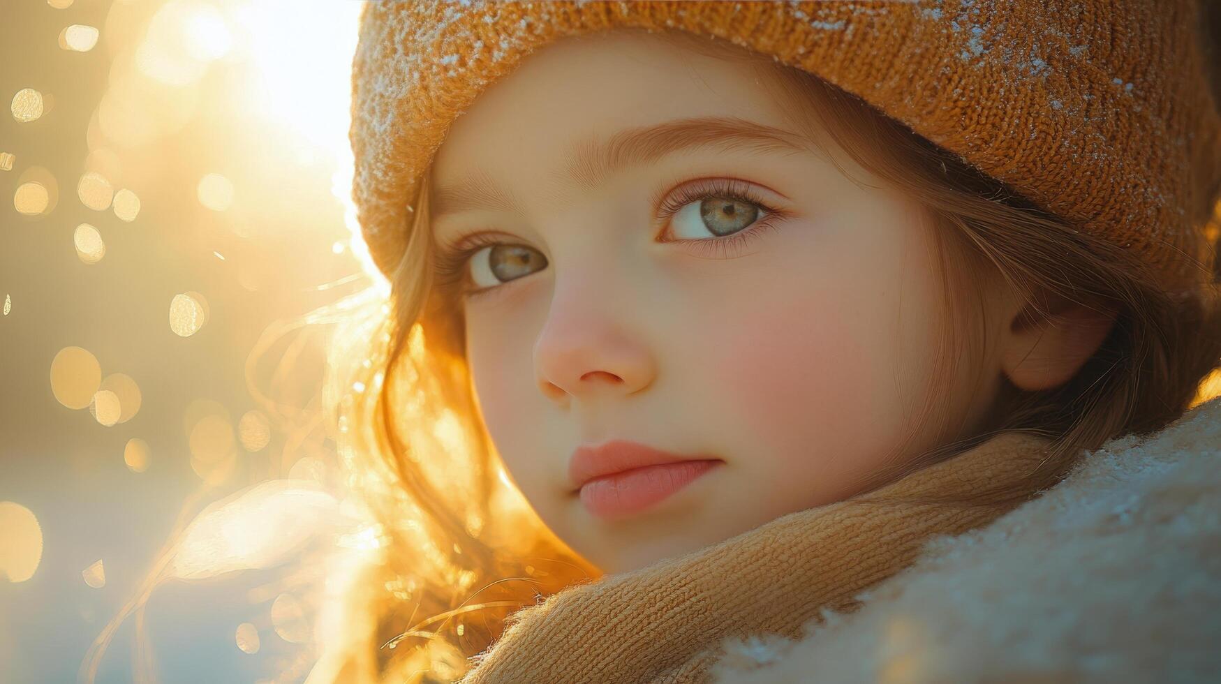 Intimate moment between mother and child captured in soft light photo