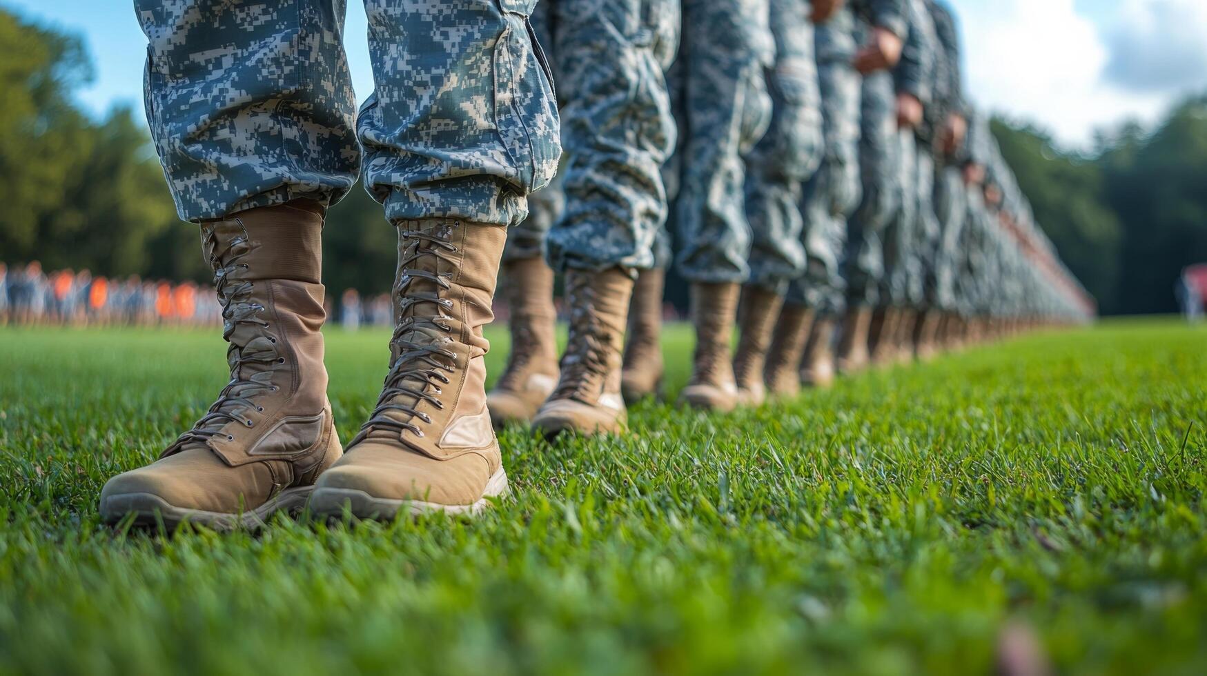 Soldiers marching through a muddy trail in a dense forest during a training exercise photo