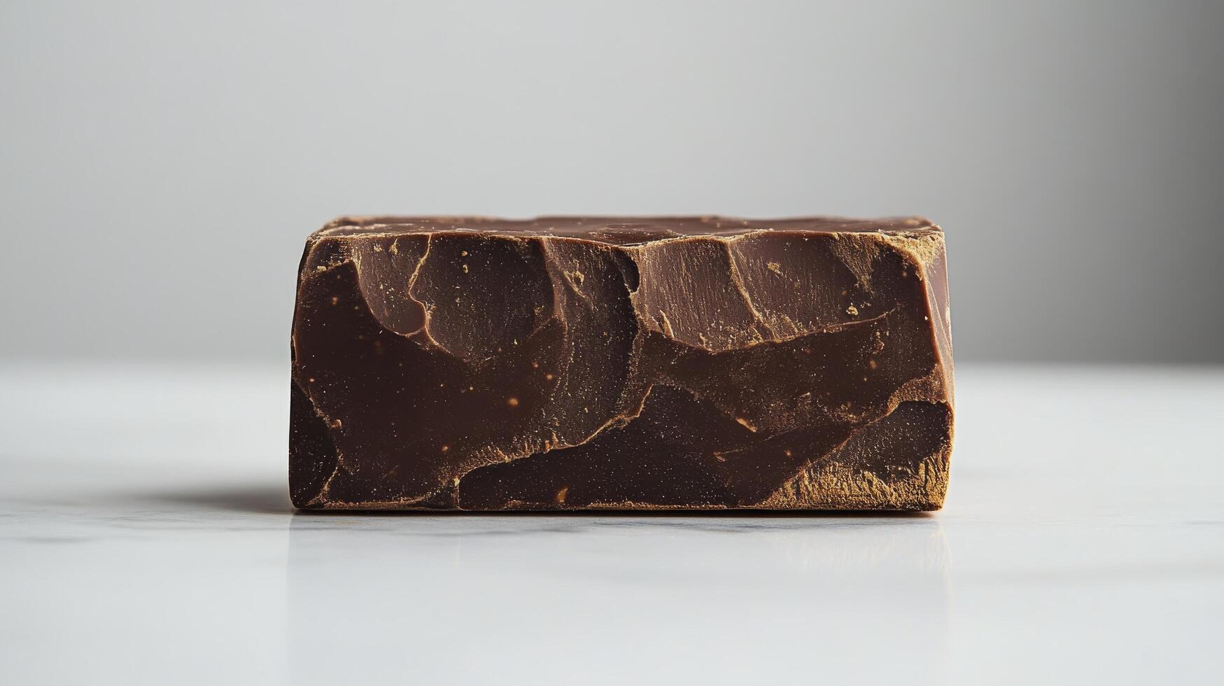 Delicious dark chocolate pieces and cocoa nibs on a white background for dessert lovers photo
