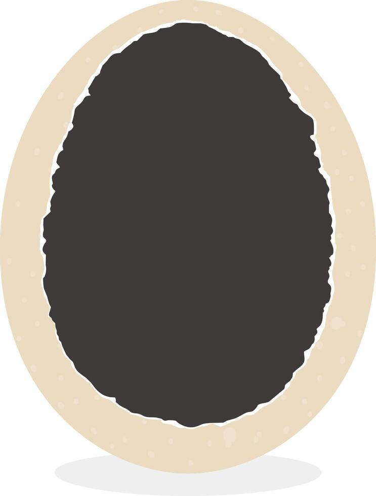 broken egg on the white background vector
