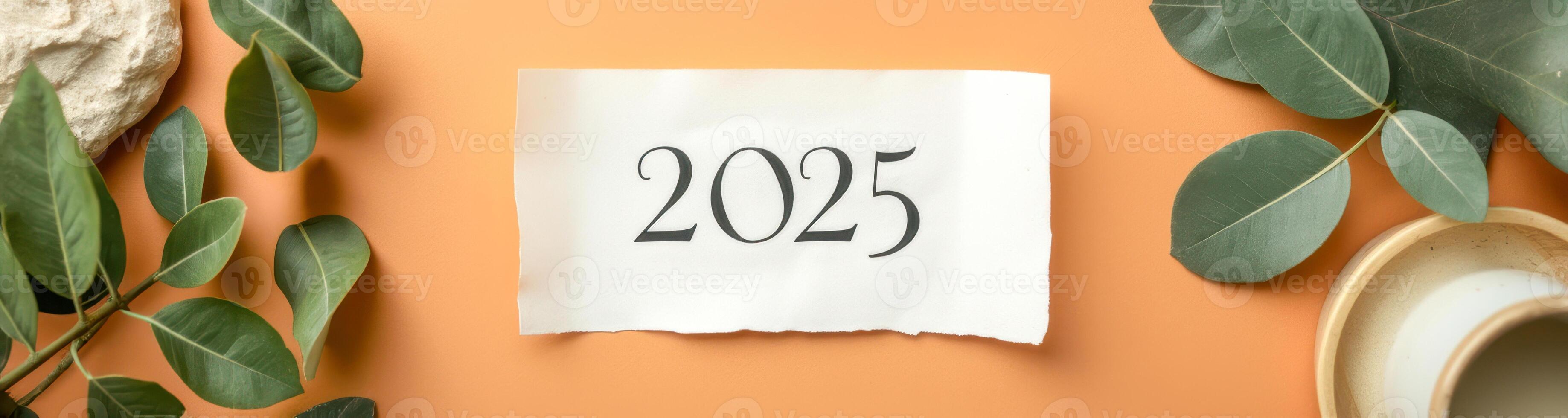 2025 a minimalist new year composition photo