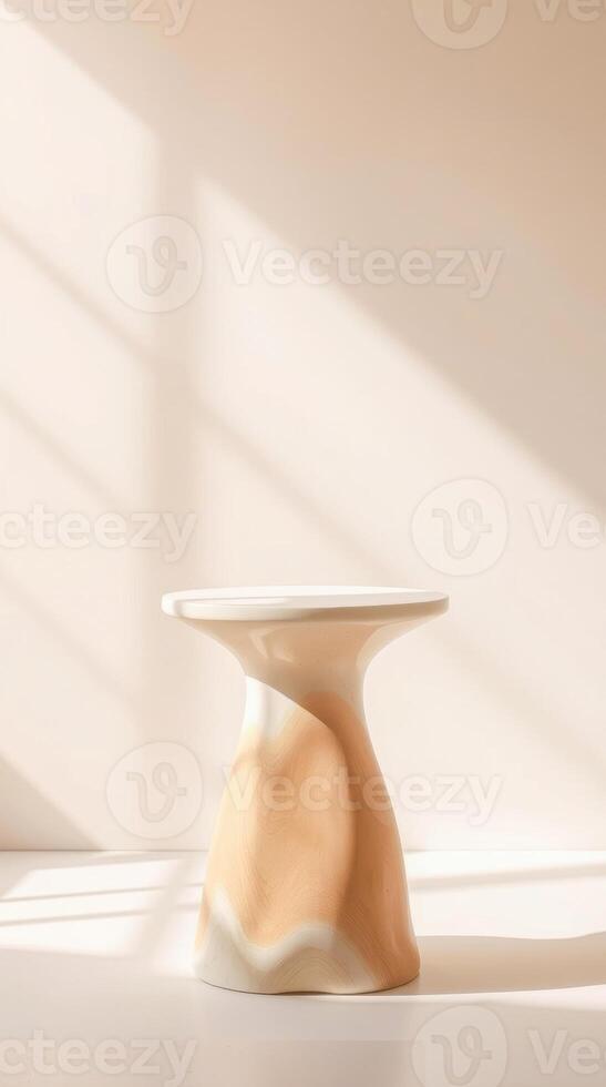 sculptural side table a bright room photo