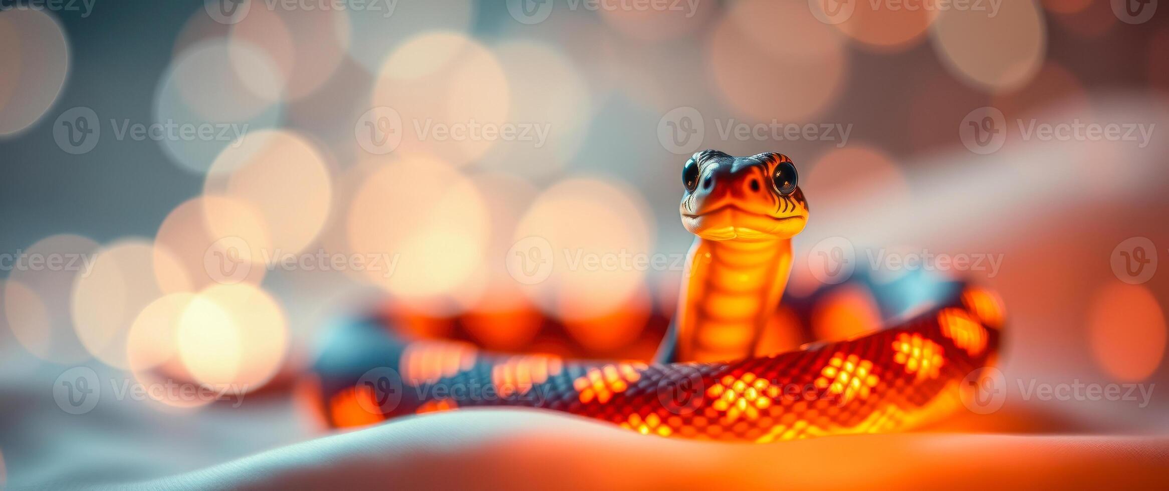 illuminated snake figurine photo
