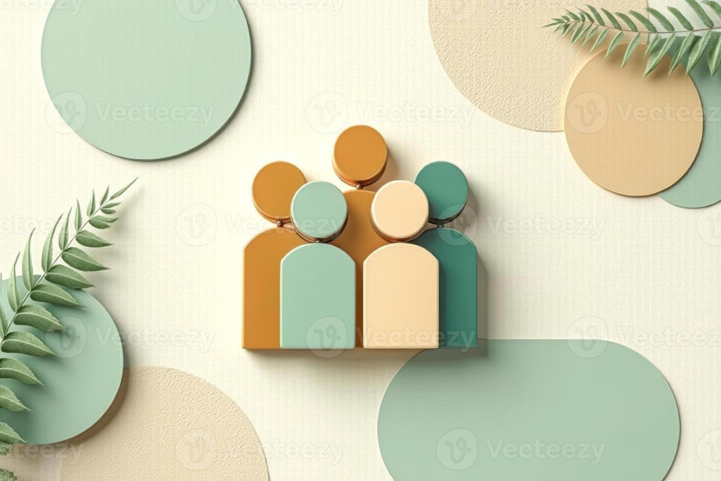 stylized figures represent unity. photo