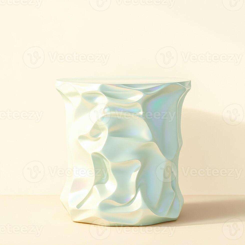 pale green wavy stand photo