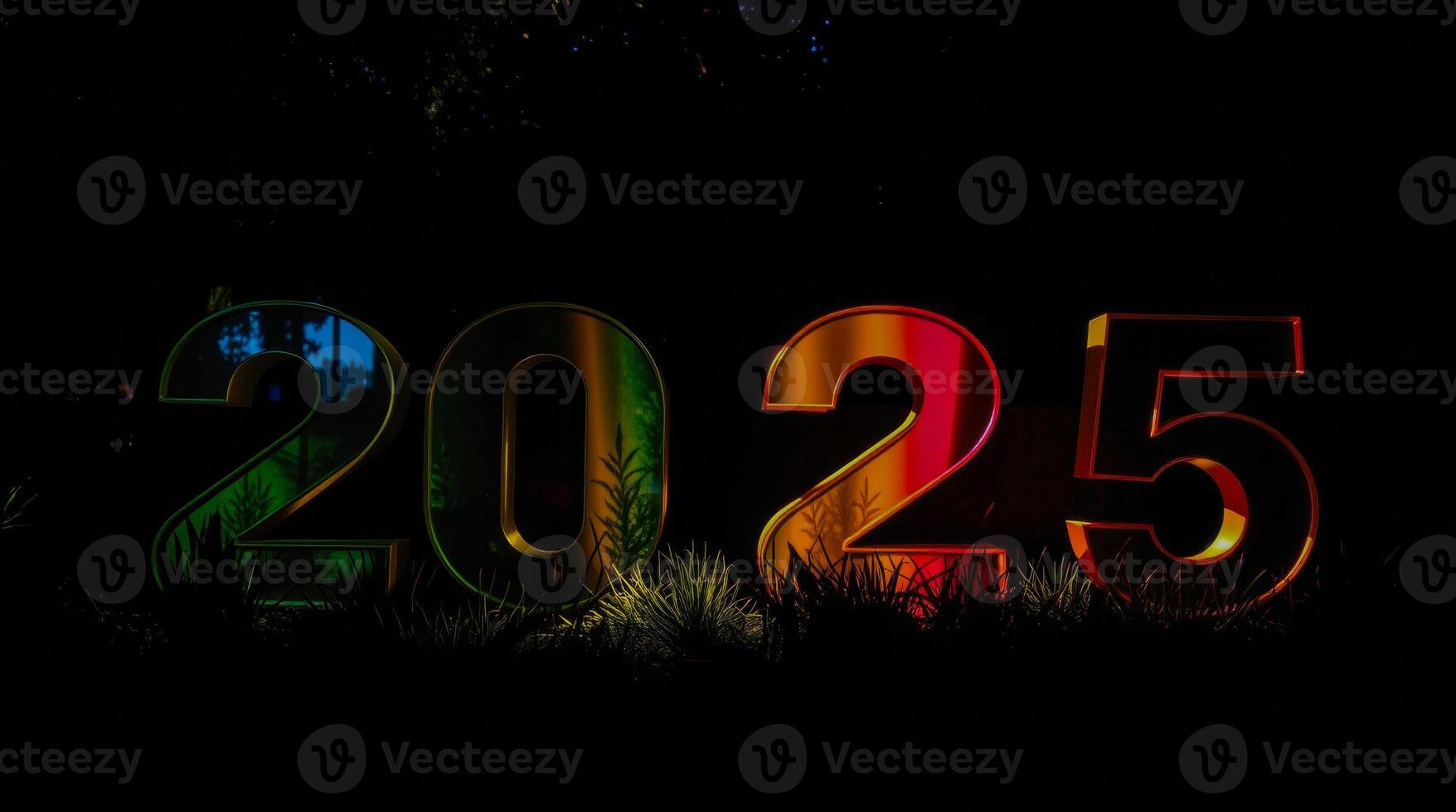 luminous numerals two thousand twenty-five photo
