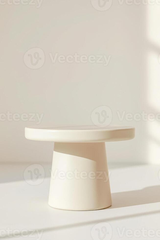 cylindrical pedestal display photo