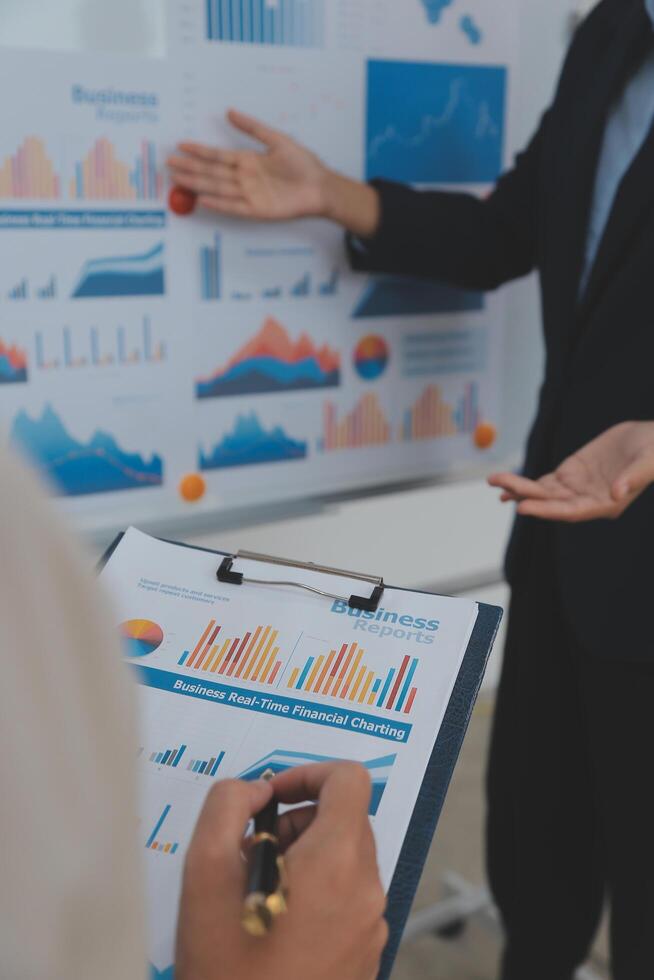 Business Documents, Auditor businesswoman checking searching document legal prepare paperwork or report for analysis TAX time,accountant Documents data contract partner deal in workplace office photo