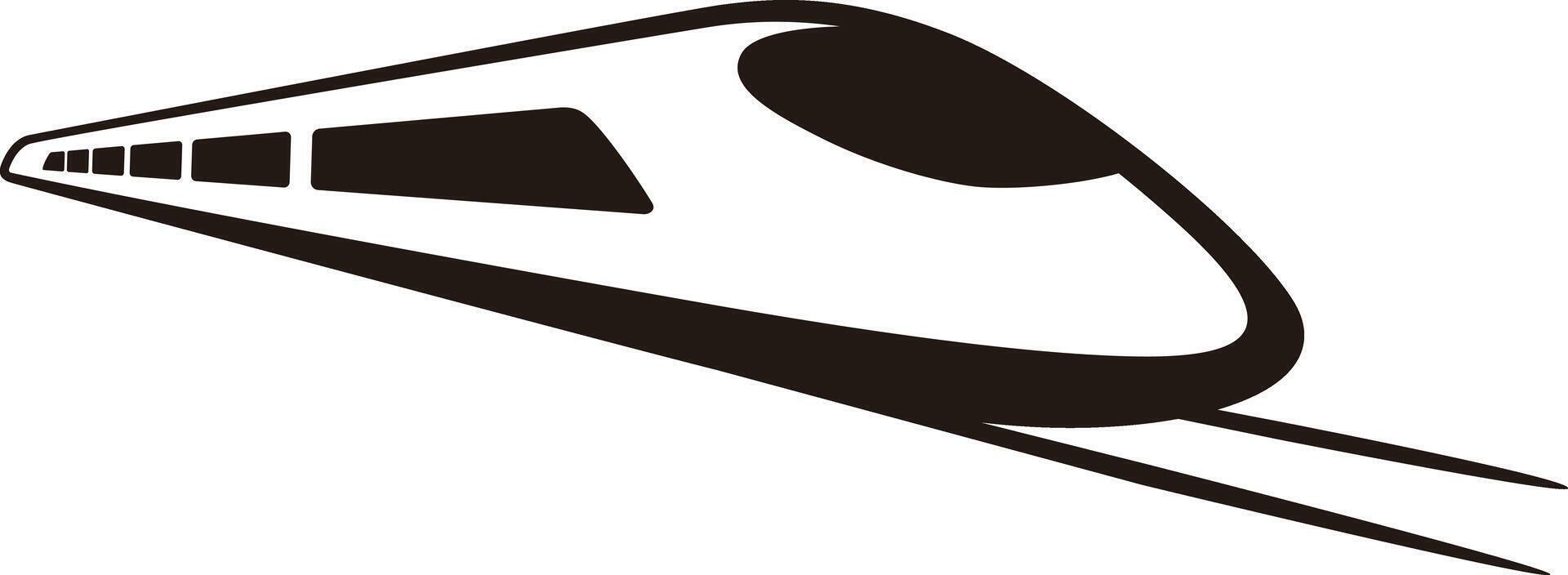 High speed bullet train coming out, modern flat design, illustration vector