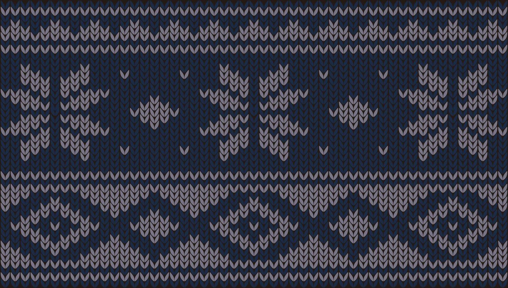 Snow nordic seamless Christmas pattern vector