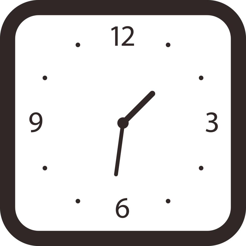 Clock flat fashion icon design, watch icon, vector