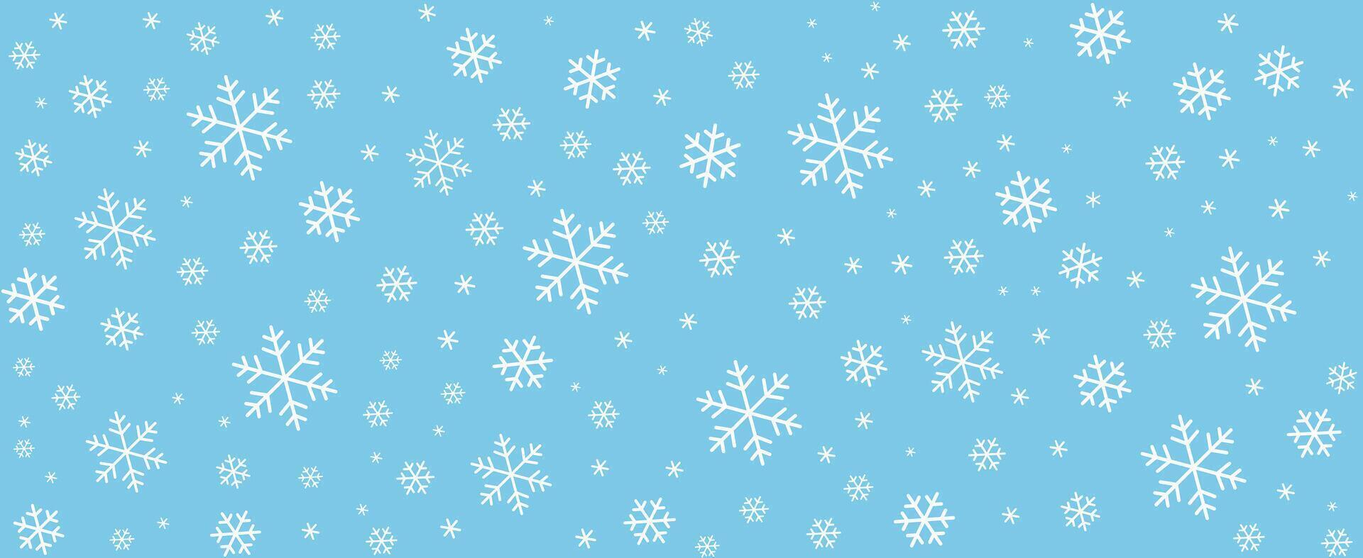 Seamless of snowflake and star, illustration background vector