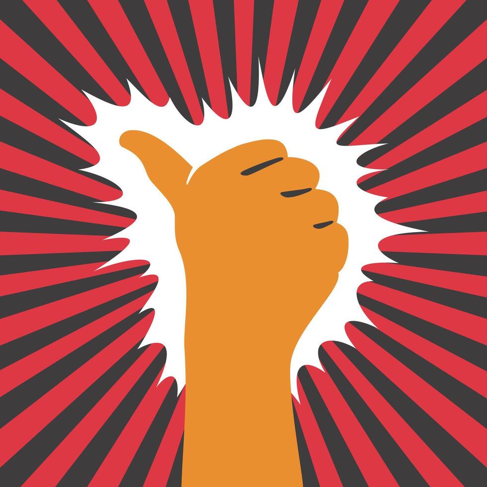 Man thumbs up, Okay, Good flat design, illustration vector