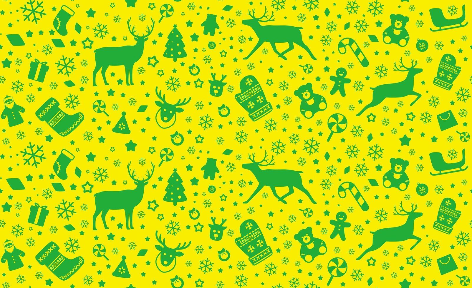 Christmas icon seamless pattern, illustration vector