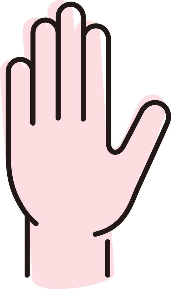 Human hand icon, illustration vector