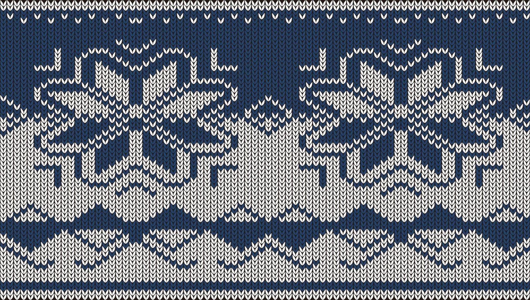 Snow nordic seamless Christmas pattern vector