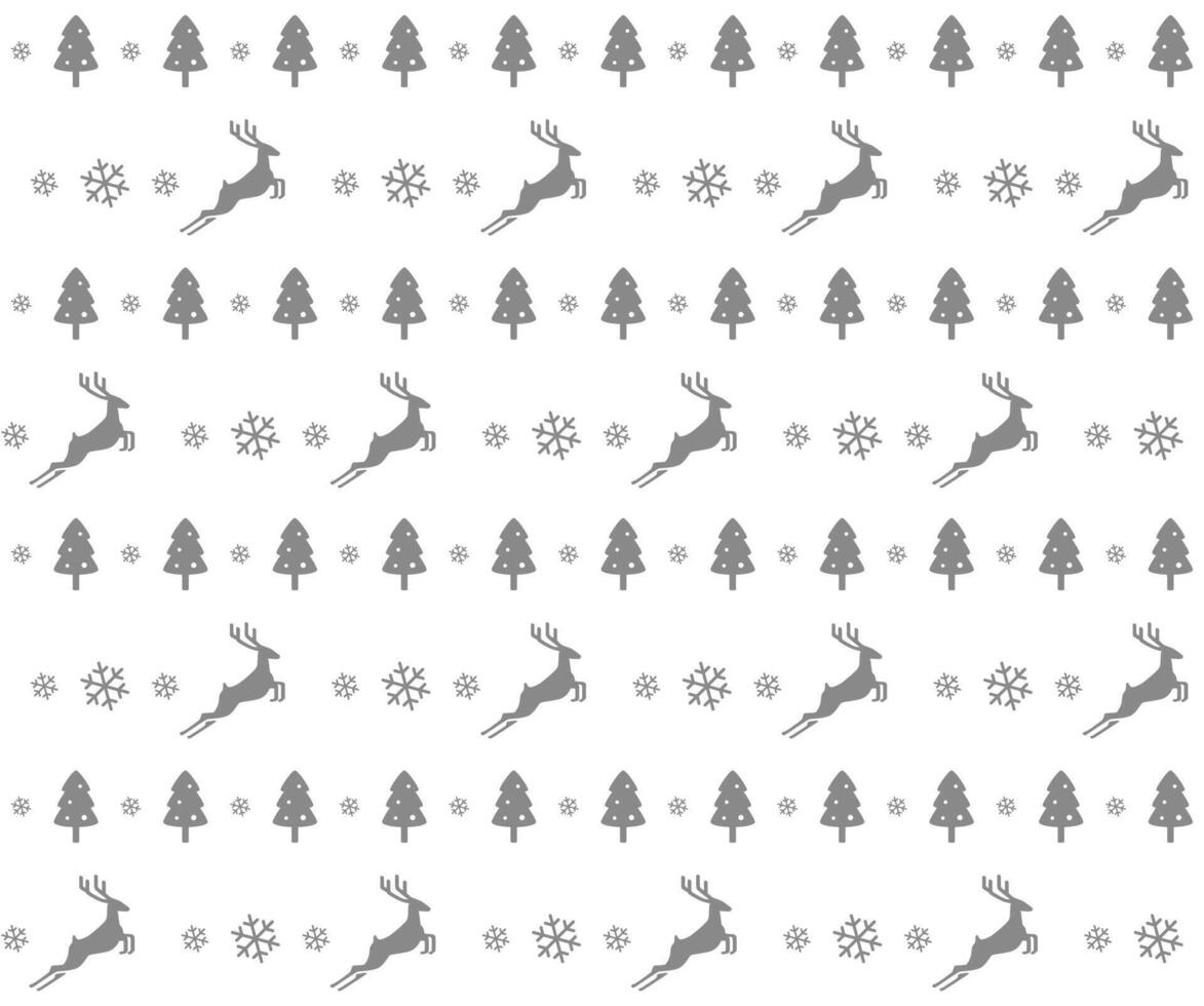 Cute deer on the knitting pattern, nordic seamless Christmas pattern, illustration vector