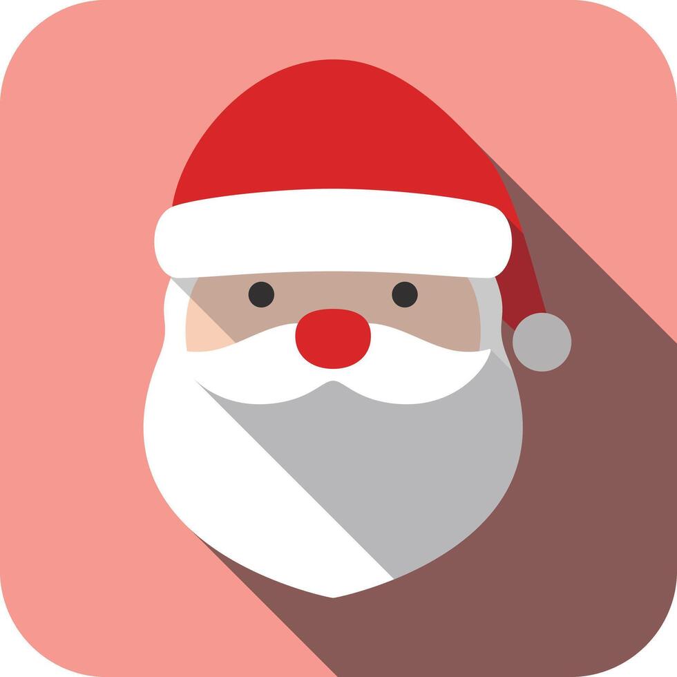 Santa Claus smiling, illustration vector