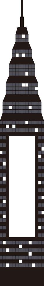 Modern City single large building vector