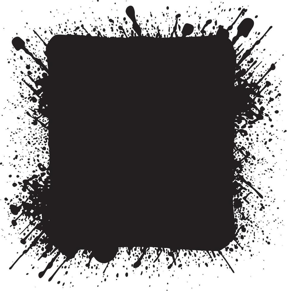 Brush stroke square texture. Isolated on white background. vector