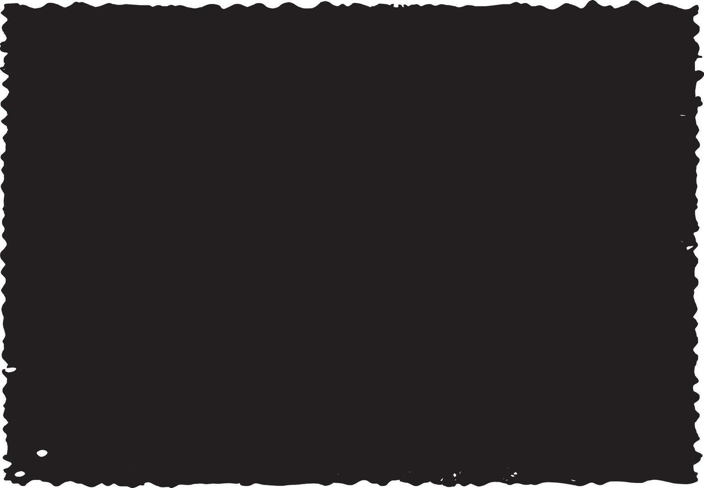 Black square. Painted grunge texture. Brush, smear, stains on white background. Design Element. vector