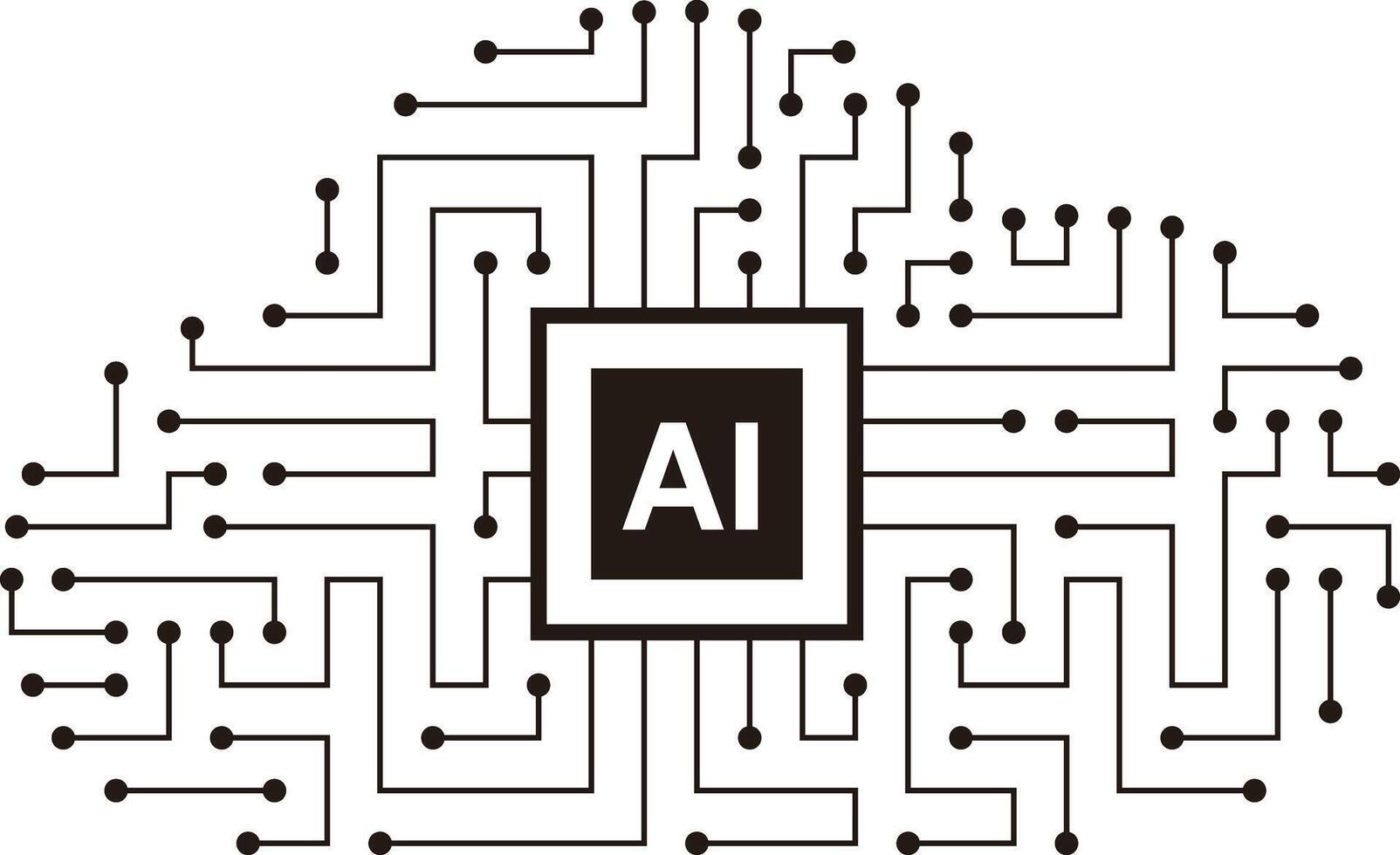 Big data concept icons, cloud data, artificial intelligence, illustrator vector