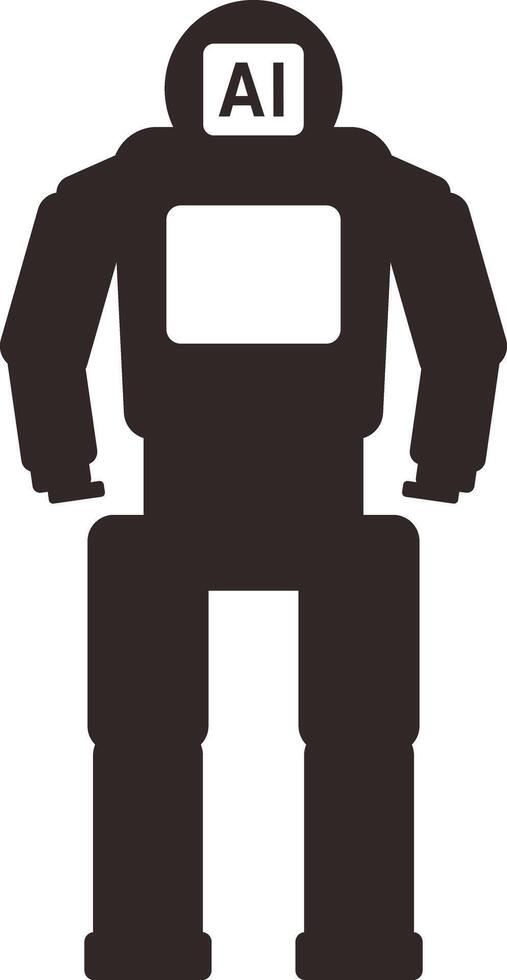 Smart robot machine, illustration vector