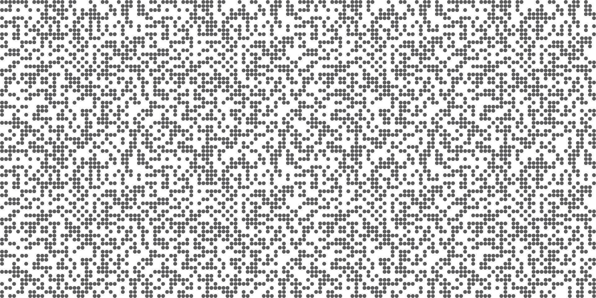 Pattern of QR code, polka dots. Seamlessly vector