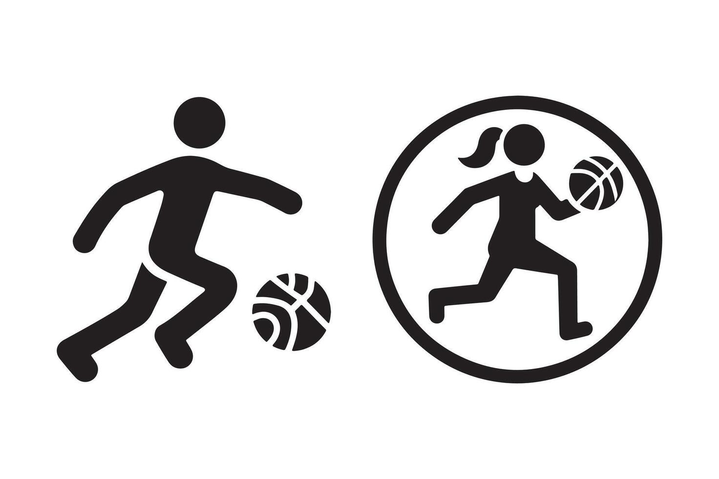 Silhouette of a Basketball Dunking Pose for Sports Art vector
