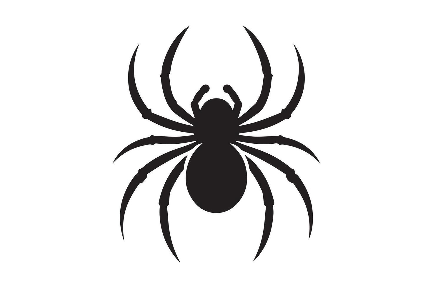 Spider Silhouette Icon for Creepy and Elegant Designs, Art vector