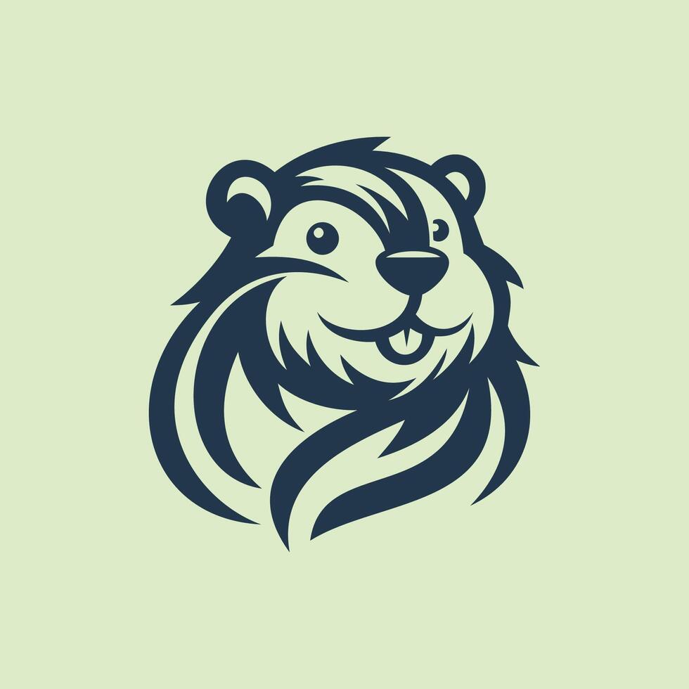Artistic Beaver, Logo Creative Mascot vector