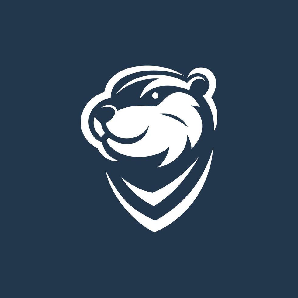 Gentle Beaver, Logo Sweet Design vector